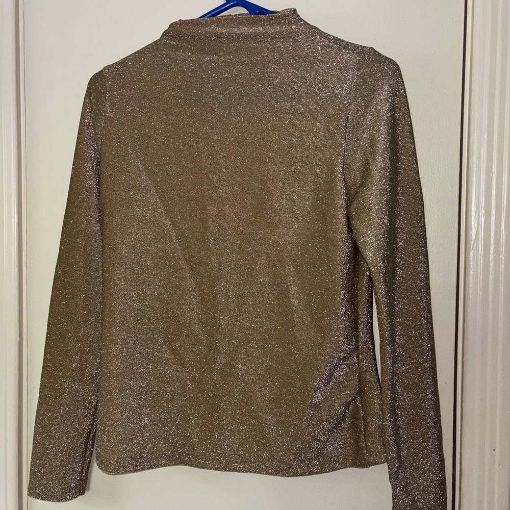 Sparkle/Shimmery Long-Sleeve Lightweight Top